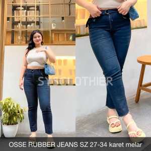 CELANA JEANS WANITA OSSE RUBBER JEANS -SYS CLOTHIER