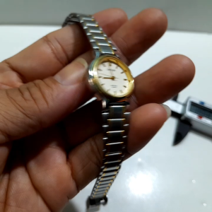 Đồng hồ nữ Nhật bản nội địa Linelight Ricoh demi vàng size 24mm second hand