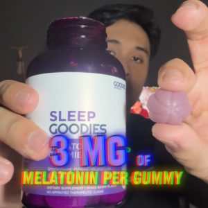 GOODIES NUTRITION Melatonin Gummies – Sleep Goodies – 1 bottle (60 Gummies) - Improves Sleep Quality
