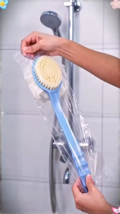17 MILE 2-in-1 Long Handle Bath Brush Soft Bristle Exfoliating Back Massage Brushes Home SPA Essentials