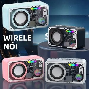 Loa Bluetooth Không Dây Trong Suốt Mecha V1 Loa Siêu Trầm Âm Thanh Nổi TWS Với Nhịp Điệu Âm Thanh Nhẹ Nhàng Trung Tâm Âm Nhạc Cyberpunk Chức Năng Gọi Rảnh Tay