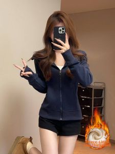 SUHUIQIAN | Insulating Slim Fit Zipper Hoodie Coat