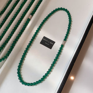 CAFFTI | Green Agate Jade Chinese Style Necklace