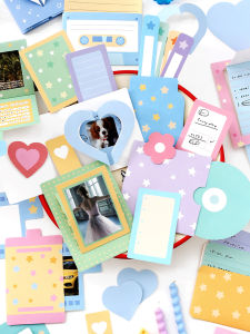 Playful Foldable Bullet Journal Supplies Booklet