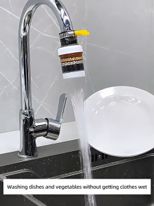 360° Rotatable Faucet Filter Anti-splash Water Saving Water Purifier Filter Head Kitchen Sink