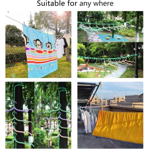 A rope can be usedfor 100 years3/5/10 Meter Tali Ampaian Baju Clothesline Clothes Line Outdoor Indoor Portable Windproof Non Slip Adjustable Hanging Rope Laundry Drying Line clothes line Travel Clothes Line