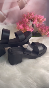 Korean Fashion Women's Two Strap Wedge Sandals