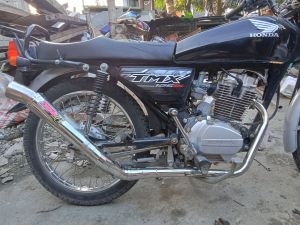 TMX 125/155 OPEN PIPE 51 MM TRI-CUT HIGH MOUNT WITH SILENCER