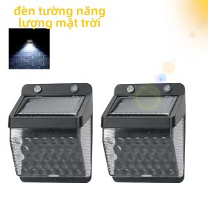 Đèn Năng Lượng Mặt Trời LED Có Cảm Biến Chuyển Động PIR Đèn Tường Năng Lượng Mặt Trời Ngoài Trời Chống Nước Dùng Trang Trí Sân Vườn Chiếu Sáng Đường Phố