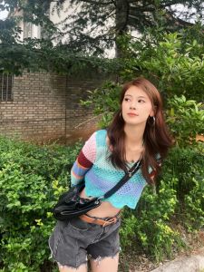 Zhaozhao Folded Bean Pod Cow Horn Commuter Single Shoulder Bag Womens Fashionable Soft PU Leather Handbag Korean Style