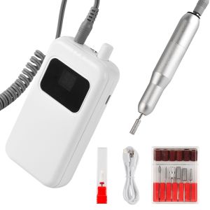 foreverlily | 45000RPM Rechargeable Electric Portable Nail Drill Machine Professional Nail Sander File for Gel Polish Nail File Manicure Tool