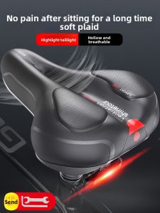 MONLEYTA | Ultra Soft Thickened Silicone Bicycle Seat Cushion German Style Mountain Bike Saddle Cover Single Bike Accessories