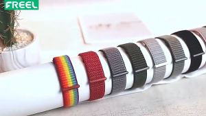 สายสำหรับ Samsung Galaxy Watch 4 Classic/3ขนาด 20-22-42มม. / Active 2 / Gear S3 สายรัดข้อมือไนลอน / Huawei Watch GT 2 3 Pro Band