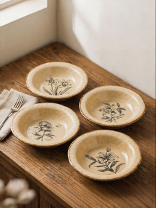 Yomerto | Vintage Aesthetic Ceramic Steak Plate