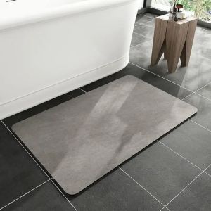 VIKAMA Non-Slip Bathroom Diatomite Floor Mats Bathroom Anti-Slip Hard Foot Mats Absorbent Quick-Dry By Mats
