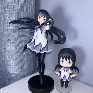 Bandai | Original 18CM Puella Magi Madoka Magica Aniem Figure Akemi Homura Magic Girl PVC Anime Action Figures Model Anime Cartoon Gift