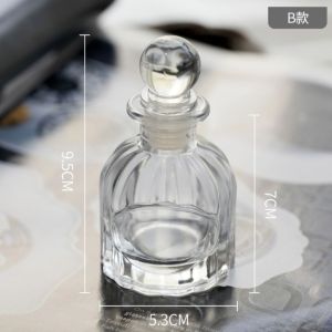 50ml-200ml Glass Portable Refillable Perfume Bottle Cosmetic Container Empty Spray Atomizer Travel Subbottle Relief Glass Bottle