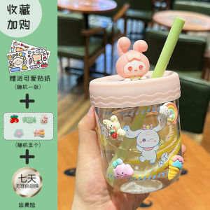 แก้วนมแก้วบอโรซิลิเกตสูงสำหรับเด็กพร้อมสเกลบ้าน เด็กทารก นมผงถ้วยต้มป้องกันการระเบิดถ้วยน้ำทนความร้อน