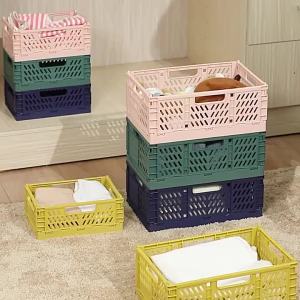 1 Cái Giỏ Đựng Đồ Bằng Nhựa Có Thể Gập Lại Nhẹ Có Thể Xếp Chồng Hộp Sắp Xếp Đồ Trang Điểm Đồ Trang Sức Đồ Chơi - Giải Pháp Lưu Trữ Đa Năng Có Thể Tái Sử Dụng