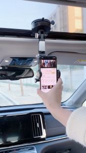 ZP-X0566/BIG TRUCK Car Holder 360 ° Rotatable Super Absorption Suction Cup Center Console Windshield Dashboard