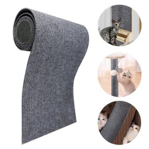 1M Cat Scratching Mat Large Trimmable Self-Adhesive Cat Scratching Carpet No Residue Sofa Protection Cats Scratch Board