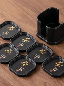 Electric Wood Tea Cup Mat Office Tea Ceremony Heat Insulation Pad Anti-Slip Hot Drink Coaster Home Office Tea Accessories