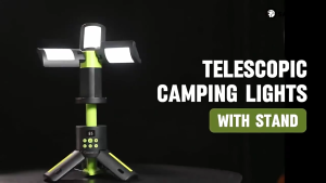 Rechargeable Camping Light 14000mAh Telescoping Light Camping Lantern 6000LM Waterproof Magnetic Camping Essentials Dimmable Foldable Multi-Mode for Outdoor Emergency Hiking Car Repair