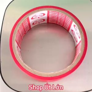 1 Cuộn băng keo simili màu đỏ rộng 3.6cm dài 7.5 mét lõi giấy 3mm giá tại xưởng