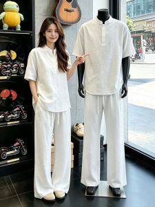 OUMULONG | Summer Lightweight Breathable Linen Style Set