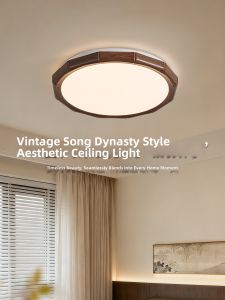 DGY | Retro Bamboo Section Design Full Spectrum Ceiling Light R335