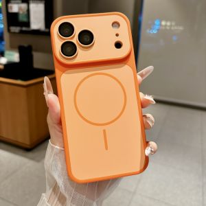 For Magsafe Shockproof Armor Matte Case for iPhone 18 17 16 15 14 Pro Max 18Pro Soft TPU Magnetic Cover Support Wireless Charge