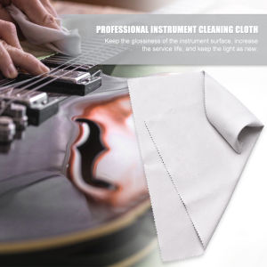 10pcs Professional Microfiber Cleaning Polishing Polish Cloth for Musical Instrument Guitar Bass Violin Piano Clarinet Trumpet Sax Universal Softable Cotton Musical Instrument Care Cloth