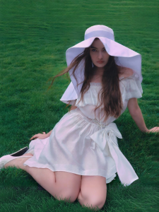 AIVEI | Summer Atmosphere Rustic Ruffle Collar Sleeveless Dress