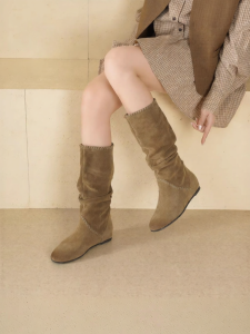 Reemoor | New Winter Vintage British Style Hidden Heel Long Boots