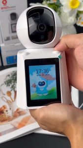 V380 PRO Q28 Cctv Camera 4.3in LCD Display Connect Cellphone Indoor Baby Monitor Camera And Audio Wireless With Speaker Smart Video Calling IP Security Camera HD 1080P Full Color Night Vision Indoor Baby CCTV Monitor