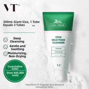 VT | VT Tiger Gentle Cleansing Moisturizing Face Wash Soothing Hydrating Skin Care Oil Control Rich Foam Korean Beauty Product