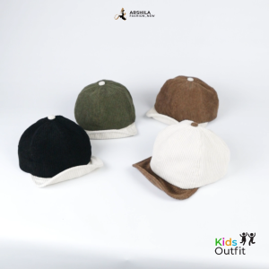 TOPI BAYI LUCU STYLISH - KADO BAYI - TOPI CORDUROY PREMIUM