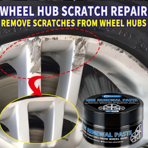 Universal Car Wheel Hub Repair Paste 80g - Scratch Fade Removal for Aluminum Alloy & Chrome Rims Tire polish wax