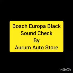 Bosch Europa Horn Black 910 set 12V 2pcs