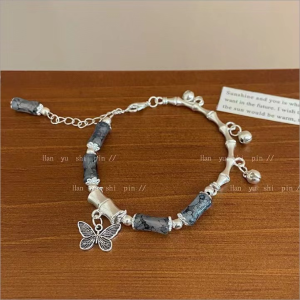 สไตล์หวานผีเสื้อแมลงปอแมลง Tai Chi Yin Yang จี้ประดับด้วยลูกปัด Handbrace สําหรับผู้หญิงใหม่ 2024 Non-Tessellated Electroplated อุปกรณ์เสริม