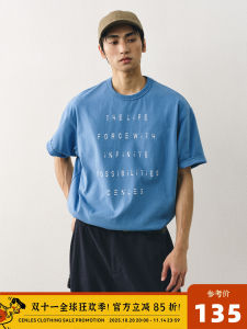 เสื้อยืดคอกลมแขนสั้นผ้าฝ้ายแท้หลวมๆ สไตล์อเมริกันย้อนยุคสำหรับผู้ชาย ฤดูร้อน พิมพ์ลาย ลำลอง แฟชั่น เทรนด์