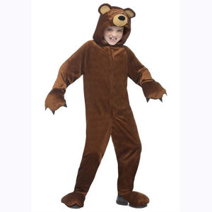 ZEEMIN Halloween Christmas Gifts Children Cosplay Teddy Bear Costume Holiday Party School Stage Costumes Funny Hooded Onesie Set Stage Performance Clothes