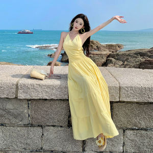 CHANGTONG | Elegant Unique Waist Slimming Backless Long Dress