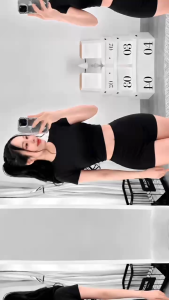 Set áo croptop cổ tròn tay ngắn kèm quần đùi KVYBODY S24 chất thun cotton borip lụa dày mịn co giãn mặc ở nhà đi chơi