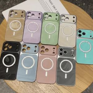 Luxury For Magsafe Magnetic Water Ripple Phone Case For iPhone 17 16 15 14 Plus 13 12 11 Pro Max Soft Bumper Shockproof Cover