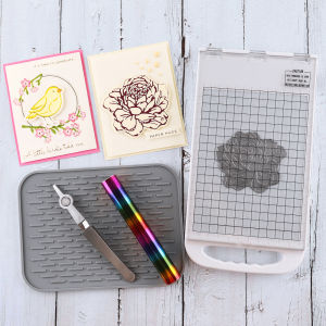 Máy Ép Nhiệt Ép Kim Cho Thiệp Thủ Công - Phích Cắm US/EU/UK Máy Cắt Kim Loại Dùng Cho Thiết Kế Ép Kim Tương Thích Với Màng Ép Nhiệt