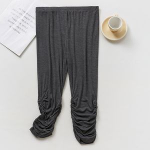 Modal Cotton Slim Fit Womens Leggings Lightweight Elastic Summer Sportswear Plus Size High Waist Ankle Length Casual Pants