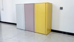 Metal Cabinet Adjustable Multi-Functional Storage Cabinet with Wheel for Home Office