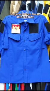 Kemeja PDL Tactical Army S - 5XL Logo PAN BONUS FREE 3 Emblem Patch Prepet Perekat Velkro