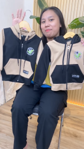 Jaket Zipper Anak Laki-laki Perempuan Usia 1-12 Tahun Sablon ASTRONOUT DINO  Kombinasi Fleece Tebal LANTANAKIDS